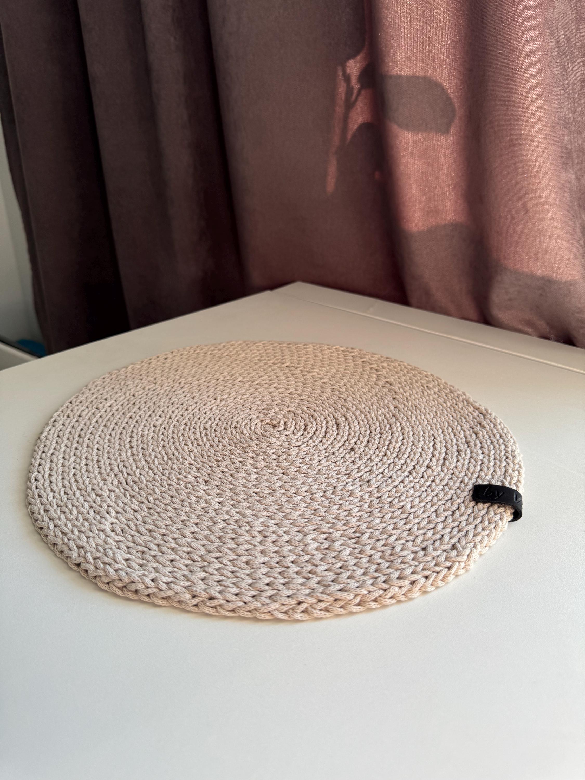 SET DE TABLE,7--Napperon En Feuille De Palmier Noir Et Blanc 40x30cm