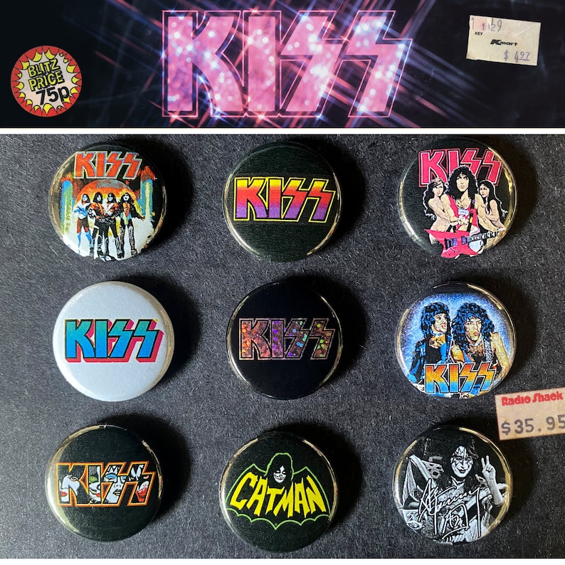 Kiss Logo Rhinestone Pin 9 X KISS Button Badges # 2 (25 Mm, 1 Inch) - Etsy