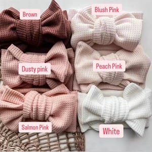 Big Bow Baby Stirnbänder, Baby Mädchen Haarschleifen, Baby Turban, Übergroße Schleife Stirnband, Neugeborene Stirnbänder, Baby Headwrap, Kleinkind Bogen Stirnbänder