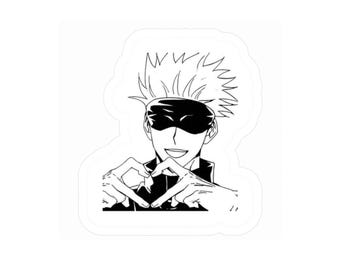 Gojo Heart Jujutsu Kaisen  of Kiss-Cut Vinyl Decals