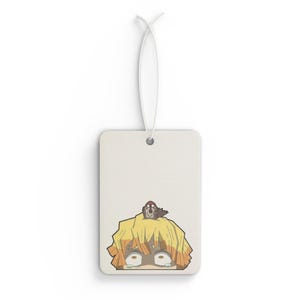 Zenitsu Car Air Freshener, Demon Slayer Character Design, Anime Car Fragrance, Cute Cartoon Car Scent, Car Decor Accessory, Anime Fan Gift