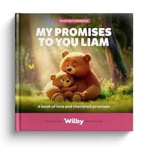 A Promise To You, Personalized Children's Book, Custom Gift For Godchild, Customized Baby Storybook, Bedtime Reading Story Present, Keepsake