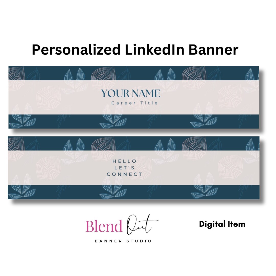 Linkedin Banner Profile Personalized Linkedin Banner Customized ...