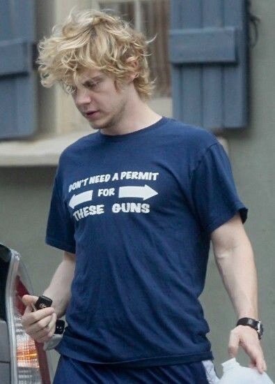 evan peters t shirt