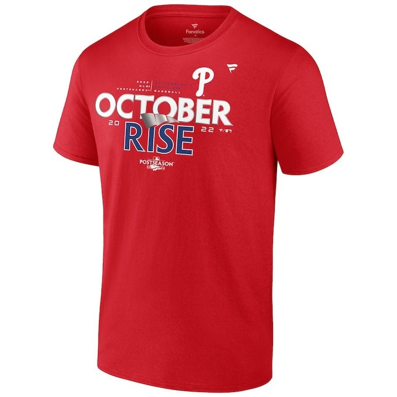 Phillies October Rise Shirt October Rise Baseball Red Tee Etsy