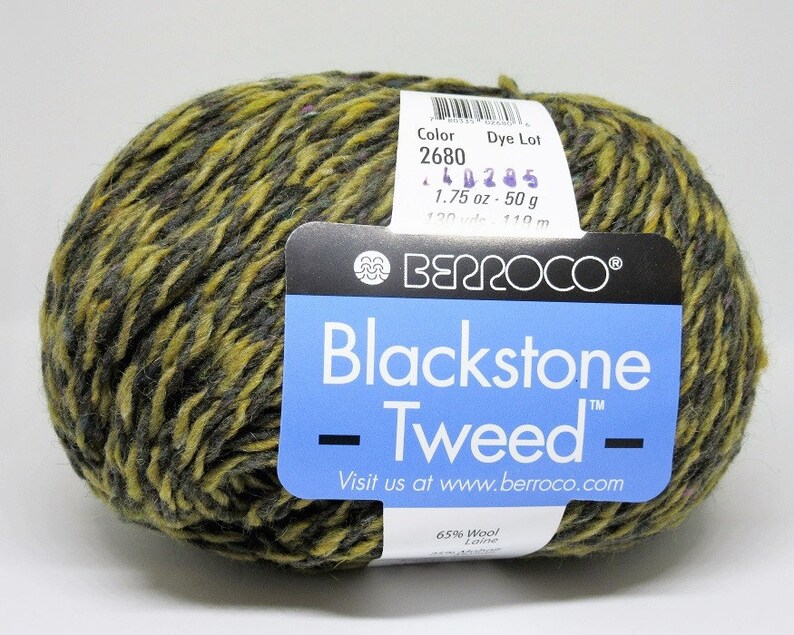 New Berroco Blackstone Tweed 100 Wool Blend Yarn1 BallSeaside 2680