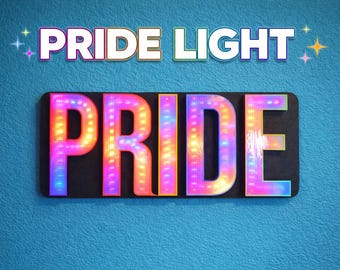 Pride LGBTQ+ LED Light – RGB Rainbow Wall Decor