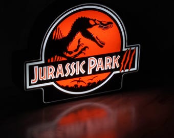 Jurassic Park III Lightbox: Dinosaur Movie LED Night Light