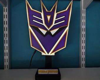 Transformers - Megatronus LED Lightbox | Optional Stand