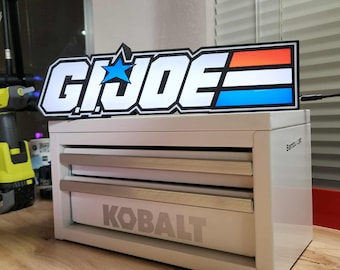 G.I. Joe LED Light Sign – 3D Printed Retro Wall Decor