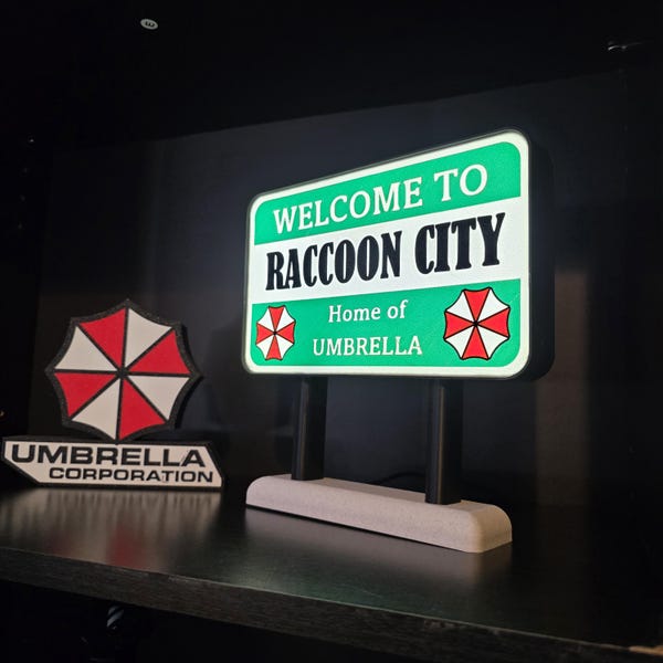 Welcome To Raccoon City Light/bord