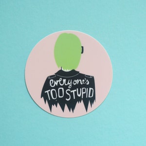 Ghost World Vinyl Round Sticker image 1