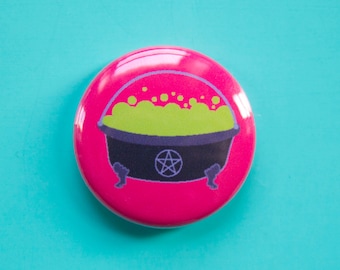 Clawfoot Cauldron One Inch Button