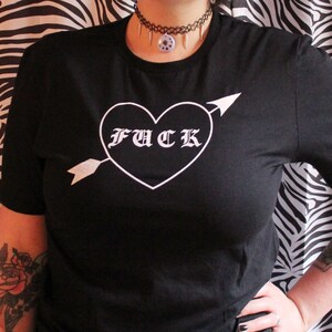 F*ck Cupid Tee / Unisex Punk Goth T-shirt