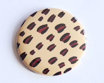 Leopard Print Pattern Pocket Mirror