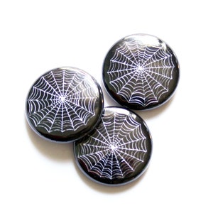 Spiderweb One Inch Button