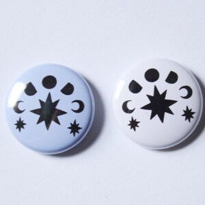Celestial One Inch Button in Dusk