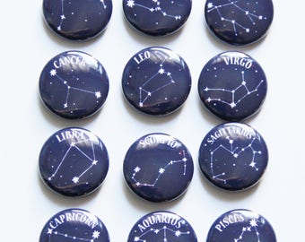 Zodiac Buttons / Pick Your Sign / Mix and Match