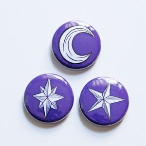 Celestial Button Set in Night