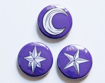 Celestial Button Set in Night