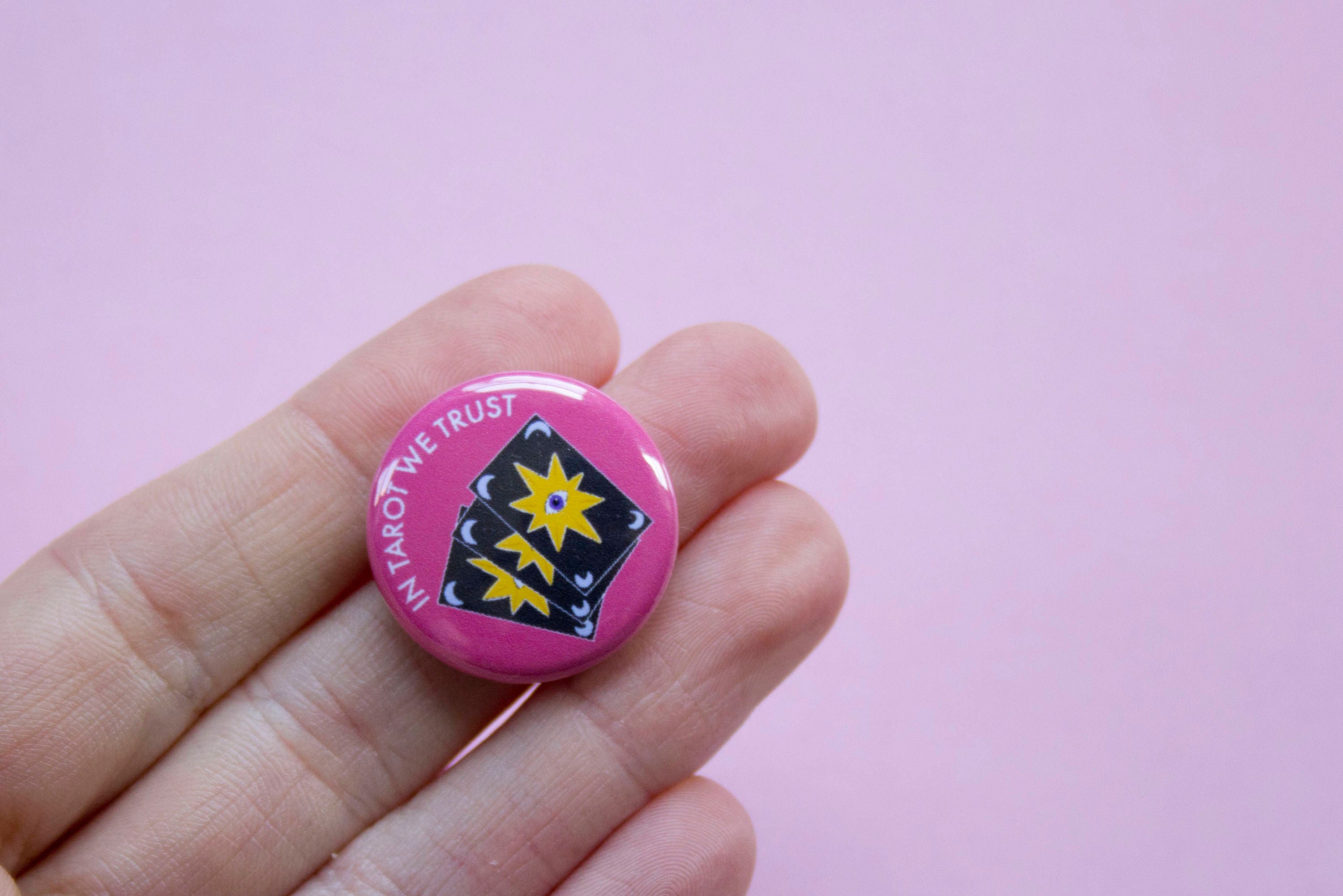 In Tarot We Trust One Inch Button - Etsy