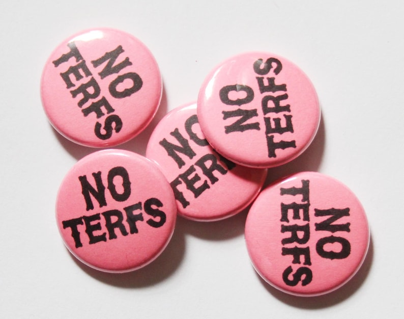 No TERFs One Inch Button image 1