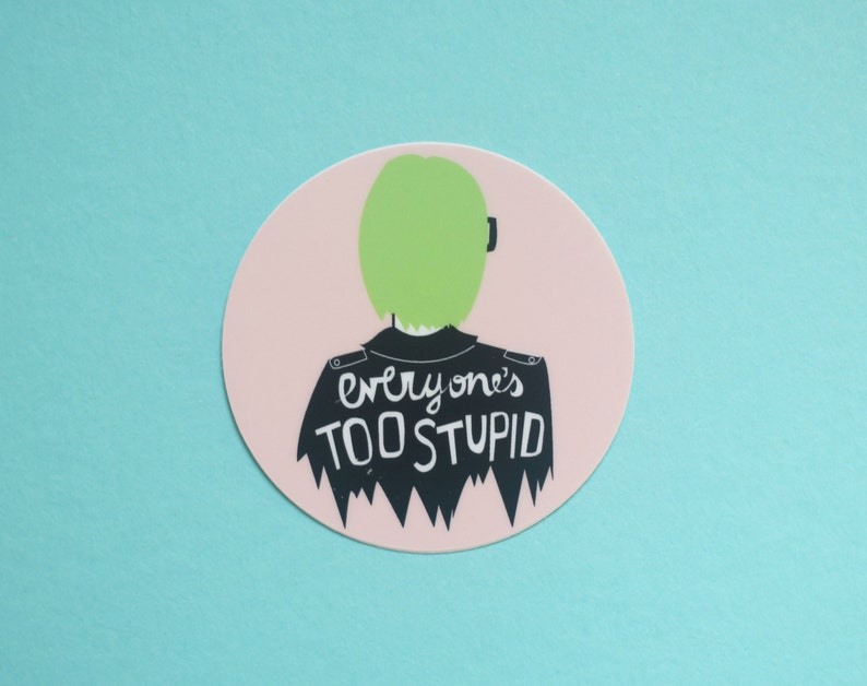 Ghost World Vinyl Round Sticker image 1