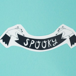 Spooky Banner Vinyl Sticker image 1