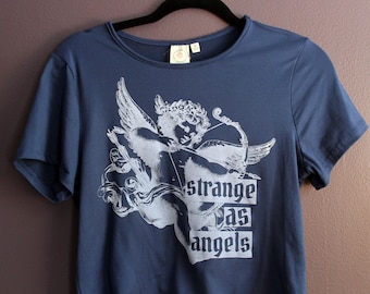 Strange as Angels Up Cycled Crop