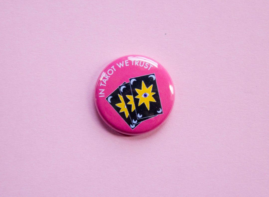 In Tarot We Trust One Inch Button - Etsy