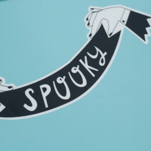 Spooky Banner Vinyl Sticker image 3