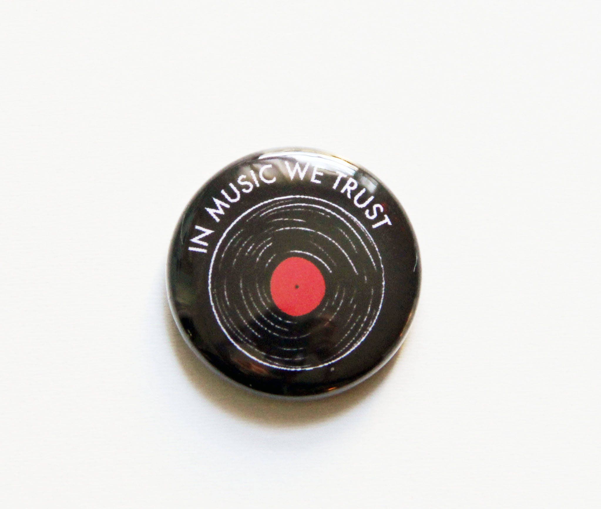 In Music We Trust One Inch Button - Etsy