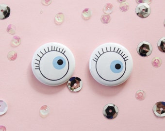 Eye See You One Inch Button Set of Two