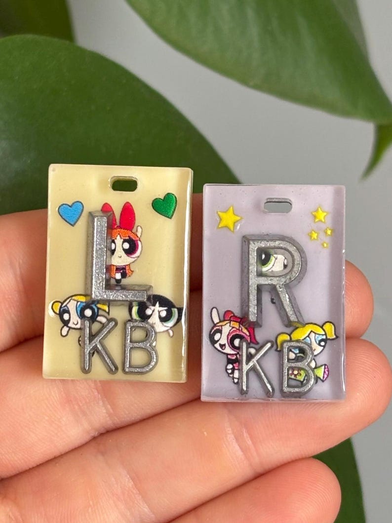 Themed R Initals 90s Themed X-ray Anatomical Side Markers Personalised With Initials or ...