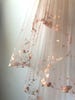 ROSE GOLD Metallic Flaked Bridal Veil - Hera by Cleo and Clementine