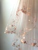 ROSE GOLD Metallic Flaked Bridal Veil - Hera by Cleo and Clementine 