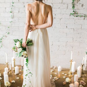 Silk Gauze Ombre Wedding Gown The Clementine by Cleo and Clementine image 4