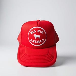 Hogs Trucker Hat, Big Pig Energy, Arkansas Cap, Pigs, Beach, Pool, Woo Pig Sooie, Mesh Back, Razorbacks, Otto, Vacation, SnapBack, WPS, Lake
