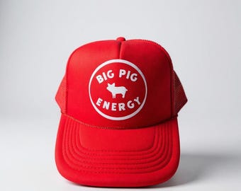 Big Pig Energy Trucker Hat: Arkansas Razorbacks Snapback Cap