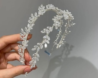 MELANIE - Swarovski Crystals Double-Band Headband