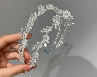 MELANIE - Swarovski Crystals Double-Band Headband