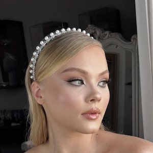 ELLA - Simulated Diamonds and Pearls Headband