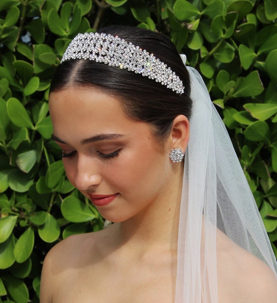 Crystal sparkly bridal Headpiece Mariana Crystal Headband - Shop Wedding Headpieces | Dareth  main image 3