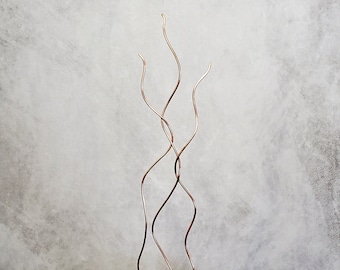 Plant Trellis, Copper Sculpture for Vines, Houseplant Support, Plant Room Decor