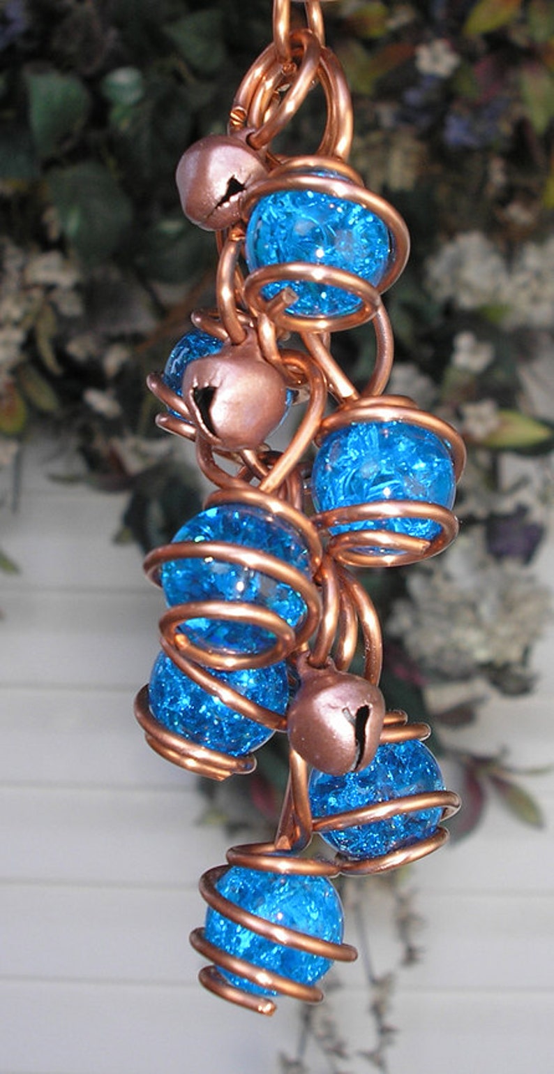 Mothers Day Wind Chimes Dragonfly Copper Garden Art Etsy