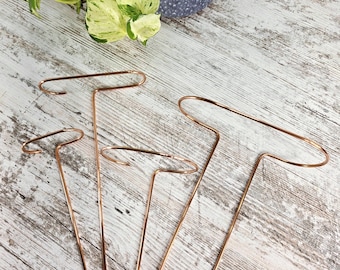 Plant Support Stake, Copper Houseplant Accessories, Modern Plant Trellis