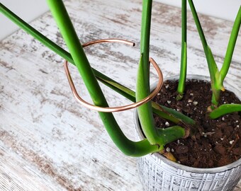 Copper Plant Support Track, Houseplant Accessories, Gardening Decor