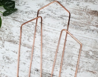 Copper plant trellis set, indoor plant support, vine and hoya styling, garden gifts