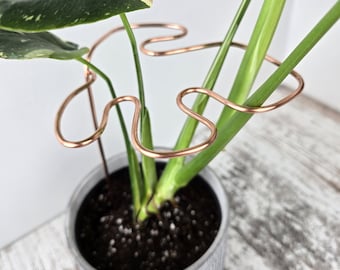 Monstera Plant Support Stake Copper Trellis Garden Decor