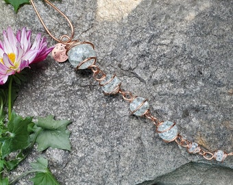 Star glass suncatcher, copper home and garden decor, plant mom gift
